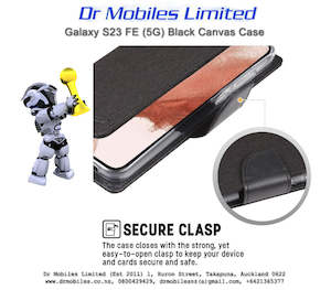 clear phone case: Samsung Galaxy S23 FE 5G Case Mercury Canvas Shockproof - Black