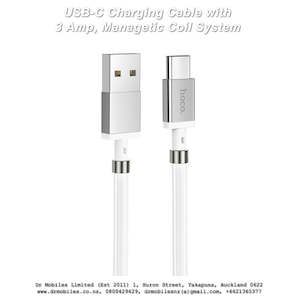 Connection Charging Cables: USB "C" Fast Charging Cable with Magetic Management Hoco U91