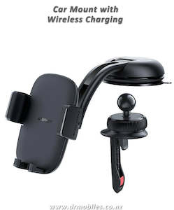 Car Mounts: In-Car Wireless Charger with Phone Mount - Acefast D5