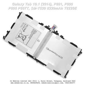 Tablet Batteries: Battery for Galaxy Tab 10.1 (2014), P601, P600, P605 P607T, SM-T520 8220mAh, T8220E