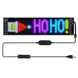 Led Badge: Flexible LED Pixel Panel Display Screen Scrolling Text Support App Control