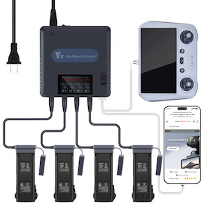 Products: Mavic 3 Series Multi Charger with LCD Screen - Drone Depot - NZ Authorised DJI Retailer