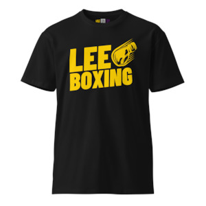 Lee Boxing - Black Tee Stacked