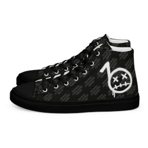 BommyKnockerz - Women’s - High Top Sneakers - (ALL BLACK)