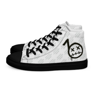 BommyKnockerz - Women’s - High Top Sneakers - (WHITE)