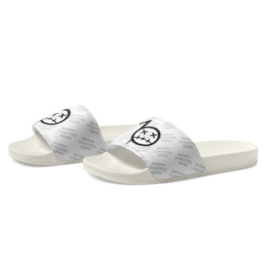BommyKnockerz - Men’s Slides - Bommy Print - (ALL WHITE)