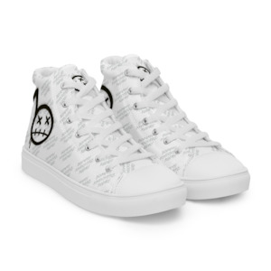 BommyKnockerz - Men’s - High Top Sneakers - (ALL WHITE)