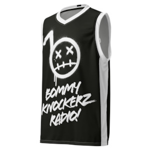 BommyKnockerz - Unisex Basketball Jersey - Bommy Print - (BLACK)