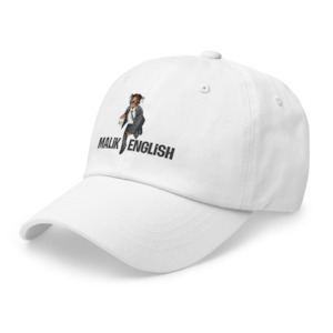 Malik English - Dad hat (WHITE)
