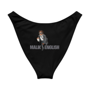 Malik English - V-cut bikini bottom (BLACK)
