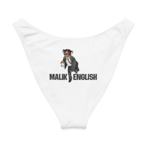 Malik English - V-cut bikini bottom (WHITE)