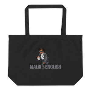 Malik English - Large Tote (Black)