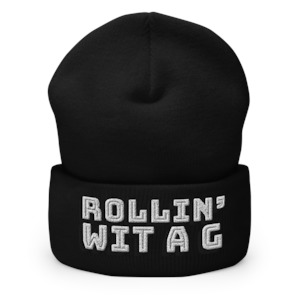 Differ_Ant - Rollin' Wit A G - Embroidered Beanie - (BLACK)