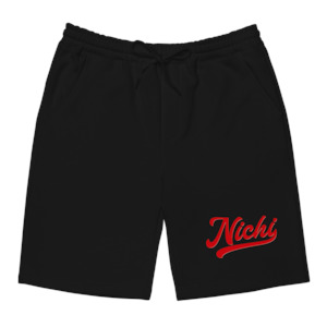Team Nichi: Team Nichi - Men's Fleece Shorts (BLACK)