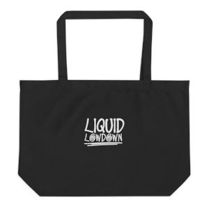 Liquid Lowdown: Liquid Lowdown - Large Black Tote Bag