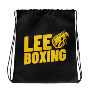 Lee Boxing - Black Drawstring Bag
