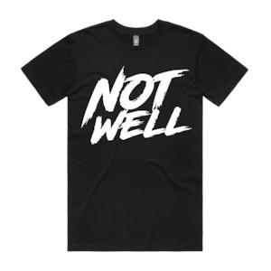 Not Well: NOT WELL - Men's Black Tee Stacked