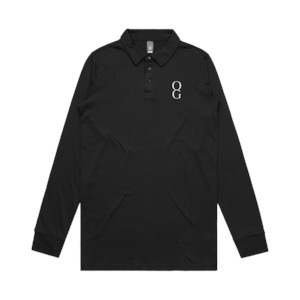 Organic Genetics: Organic Genetics - The OG Black Longsleeve Polo