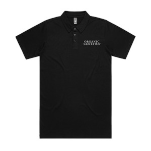 Organic Genetics - Black Stacked Polo