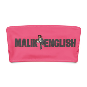Malik English - Bandeau Bikini Top (Pink)