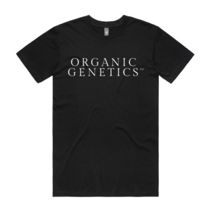 Tees: Organic Genetics - Black Stacked Tee