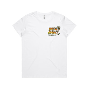 All: BREWD HAWT - SPICY Women's White Tee