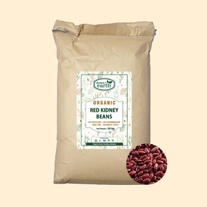 Red Kidney Beans (Long) Organic 25kg - DTE Foods