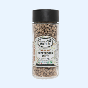 Peppercorn White Organic 75g - DTE Foods