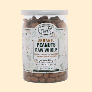 Peanuts Raw Whole Organic 250g - DTE Foods