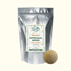 Bulk: Pepper Black Ground Organic 3kg - DTE Foods