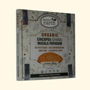 Chickpea Masala (Chana Masala) Papadum Organic 200g - DTE Foods