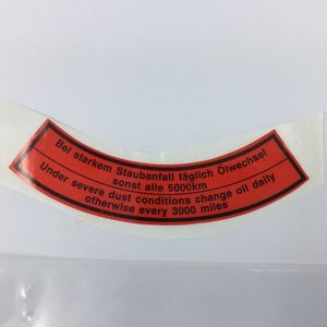 Sticker Air Cleaner Top 1953-1966