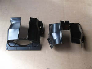 Engine: Cylinder Head Tinware Twin Port Dual Port Black 2 PCS