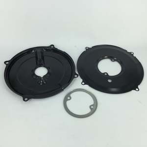 Electrical: Alternator Tinware Backing Plate 12V Conversion 3PCS Black
