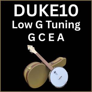DUKE10-V3 Banjo Ukulele | Hard Case | LOW G Worth Brown Strings