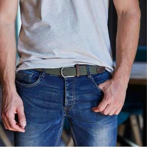 Belts: Braided Belt - Army Green