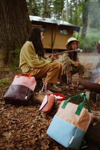 Kids Small Backpack - Clay + Blue