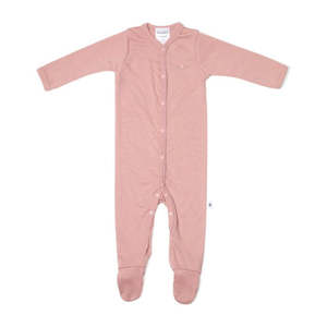 Kids 0 2 Years: Merino Babygrow - Pink Rose
