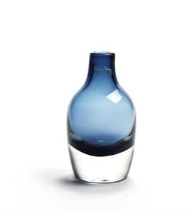 By Designer Glassware: Venere Small Vase - Ink