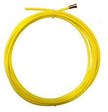Welding Accessories: Yellow Teflon steel Liner 1.2 - 1.6mm 5m Duroweld