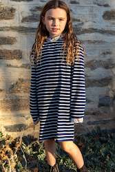 Girls: Emmie Stripe Dress with Liberty Ruffle