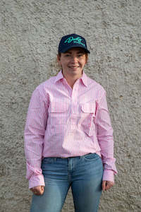 Top: Limited Edition WORKSHIRT - Pink Stripe
