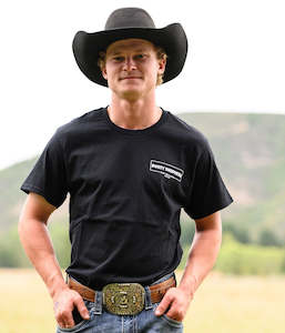 Top: Stencil T-Shirt - Black