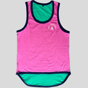 Top: Shearer's Singlet - Pink and Green