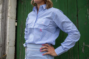 Women's WORKSHIRT - Blue Stripe