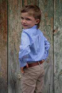 Boys Dress Shirt - Blue Check