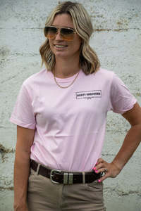 Shop All: Stencil T-Shirt - Pink