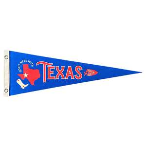 Town Pennants: Texas Pennant | Travel Felt Pennant Flag Banner | Vintage Style | Wall Decor