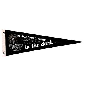 Be someone's light in the dark Pennant | Felt Pennant Flag Banner | Vintage&hellip;