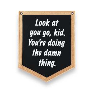 Look at you go, Kid Banner | Felt Pennant Flag Banner | Vintage Banner | Wall De&hellip;